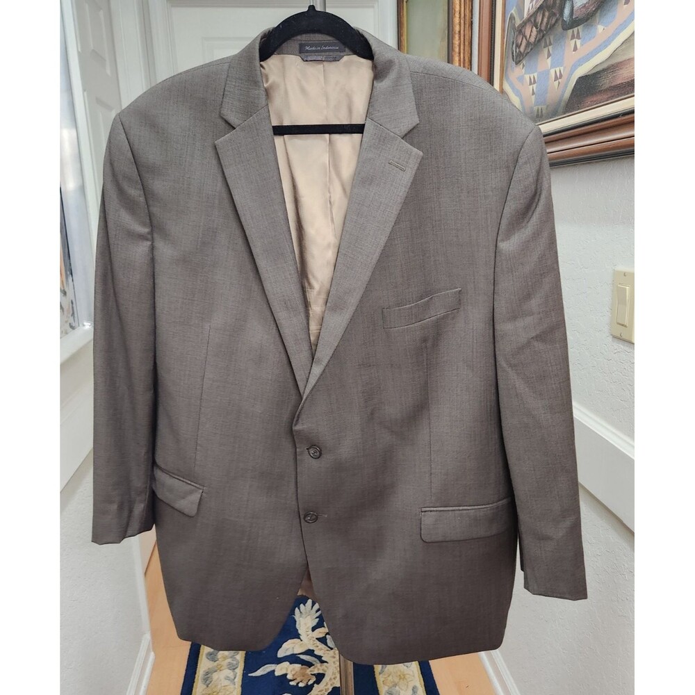 Mens Lauren Ralph Lauren Sport Coat Blazer Size 50R Wool Ca01129 Rn69456